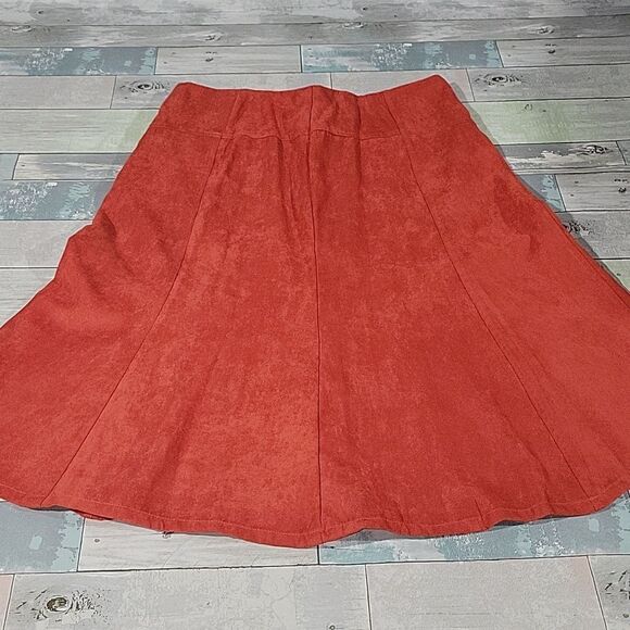 N Touch Burnt Orange Skirt sz 12 Petite NWT - Picture 1 of 4